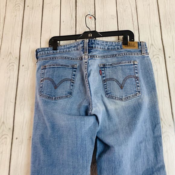 Womens Levis 545 Low Rise Bootcut Denim Blue Jeans Red Tab Size W 36 L 31 - Picture 4 of 7